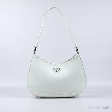 PRD Cleo Brushed Leather Shoulder Bag (White) (Premium Batch)