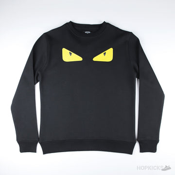 FND Bag Bugs Eyes Rubber Eyes Sweatshirt Black