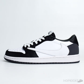 TS x AJ 1 Low Cactus Jack Black White Grey (Premium Batch)