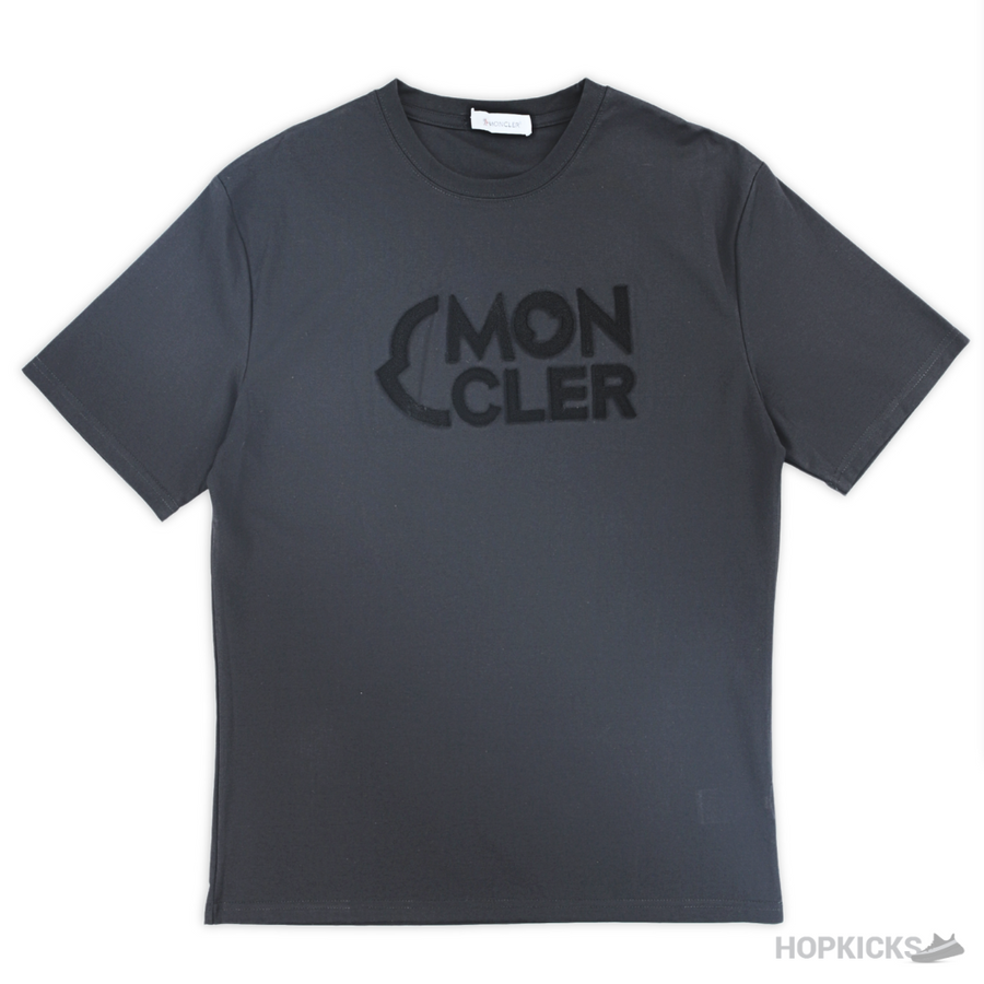 MNC Embroidered Logo Black T-Shirt (Imported Premium Finish)