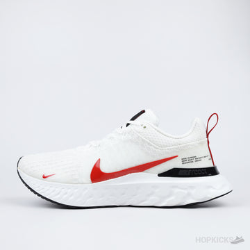 NK React Infinity Run Flyknit 3 White Red [Without box]