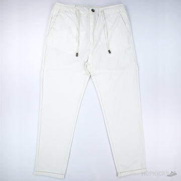 Zara Relaxed Fit Linen Pants (White)