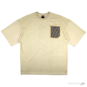 FND Beige Jersey T-shirt