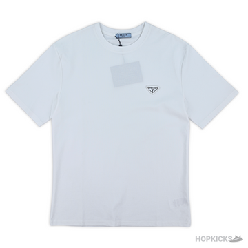 PRD Emblem Stitched White T-Shirt (Imported Premium Finish)