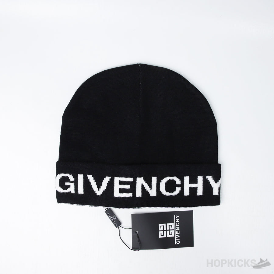 GVN Wool Split Logo Black Beanie