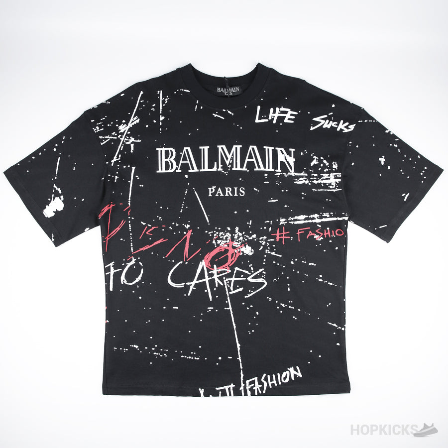 Balmain" No Is No" Printed T-Shirt