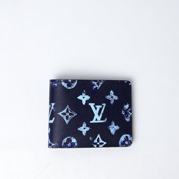LV Monogram Ink Watercolor Slender Wallet (Dot Perfect)