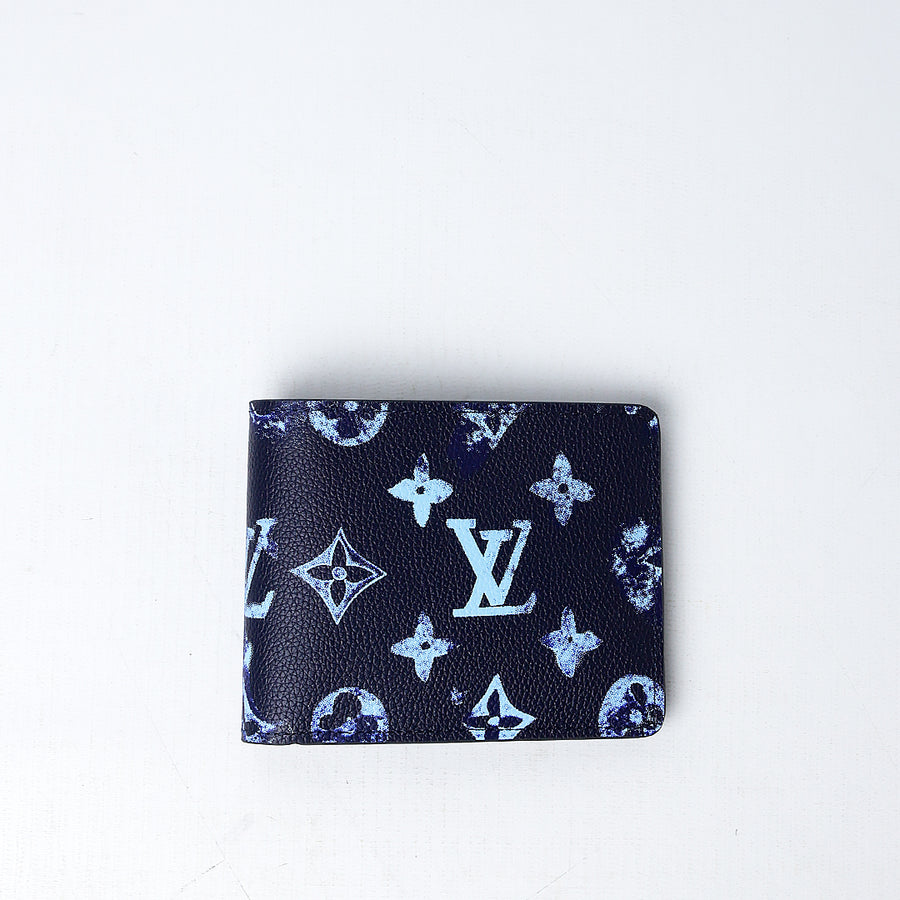 LV Monogram Ink Watercolor Slender Wallet (Dot Perfect)