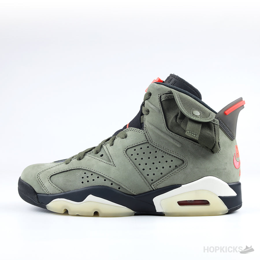 Jordan 6 TS Olive Suede (Dot Perfect)