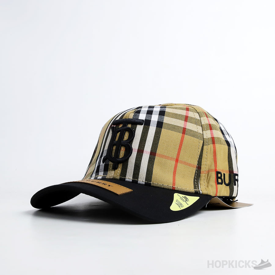 BRB Baseball Bt Black Beige Cap