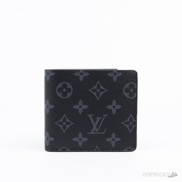LV Black Bifold Wallet in the Monogram Eclipse pattern