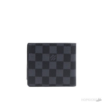 LV Black Bifold Wallet in the Damier Ebene pattern