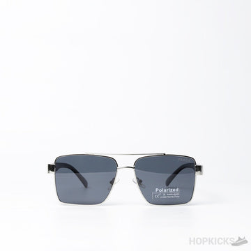 Prada Square Structure Top Bar Sunglasses Silver Frame