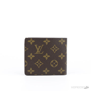 LV Brown Bifold Wallet in the Monogram Eclipse pattern