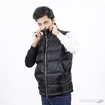 D.I.O.R Oblique Down Vest Black Jacket (High-end Batch)