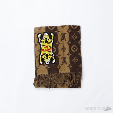 Nigo x LV Monogram Cashmere Scarf Tiger