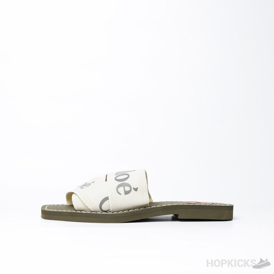 Chloe Ribbon Slipper Green