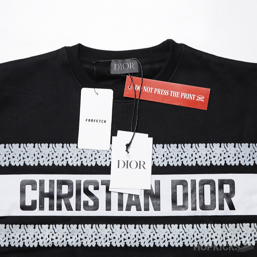 Christian D.I.O.R Crewneck Sweatshirt Black (Dot Perfect)
