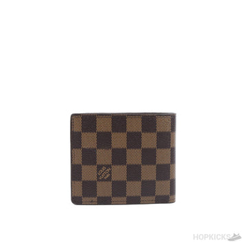 LV Brown Bifold Wallet in the Damier Ebene pattern