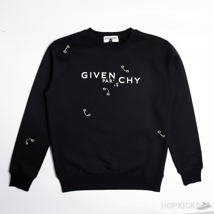 Givenchy Metal Details Black Sweatshirt
