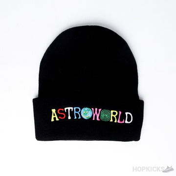 Astroworld Beanie Embroidery Black
