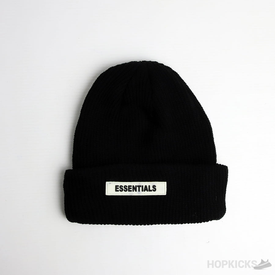 Essentials Black Beanie