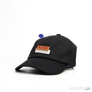 Ader Layered Label Black Cap