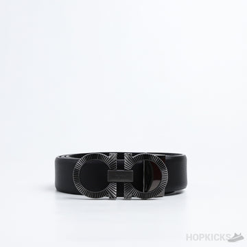 F*rragamo Gancini Buckle Black Belt