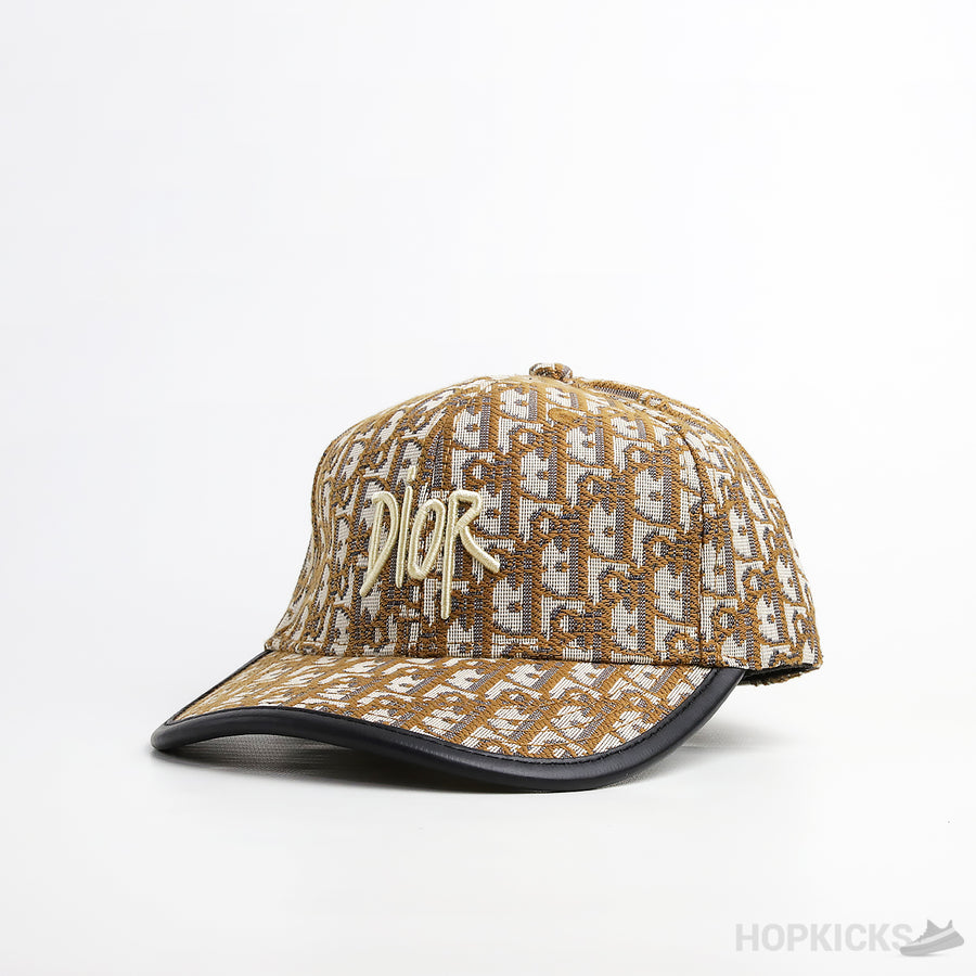 CD Logo Olique Baseball Brown Cap
