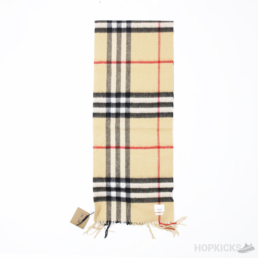 BRB Cashmere Classic Check Scarf