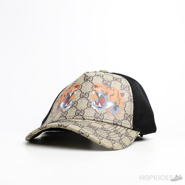 GCC Tigers Print GG SPRM Baseball Beige Cap