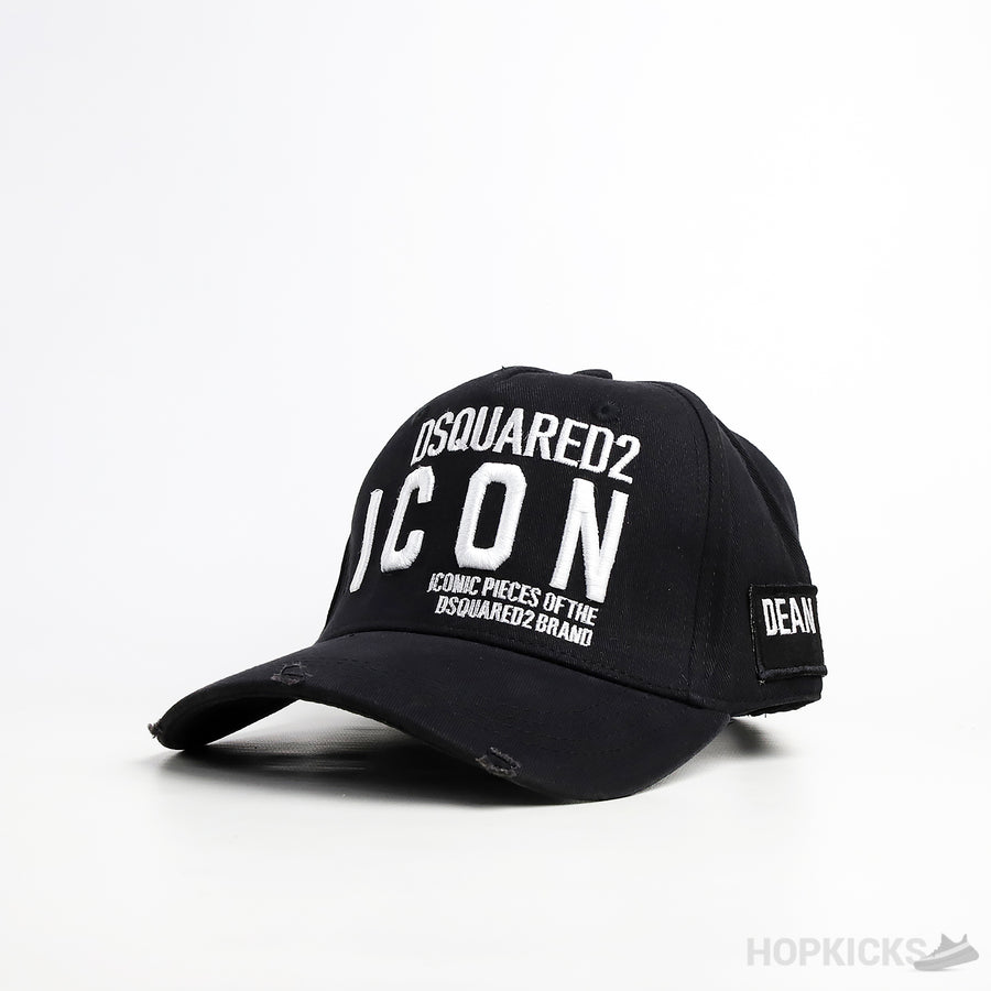 Dsquared2 Embroidered Logo Baseball Black Cap (T79)