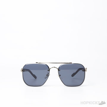 CRT Men's Double-bar Gold Frame Sunglasses