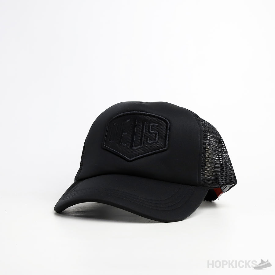 Deus Trucker Black Cap