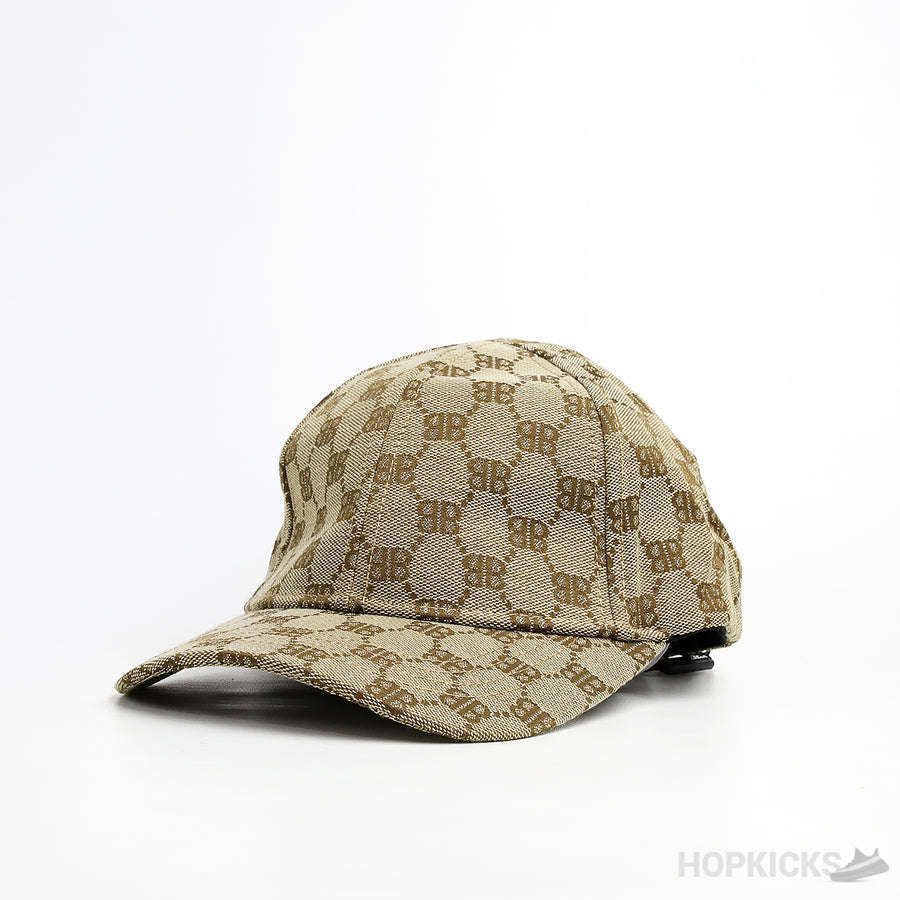GCC x Bale*ciaga BB Print Brown Cap