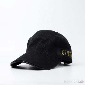 GCC Baseball Peaked Black Cap