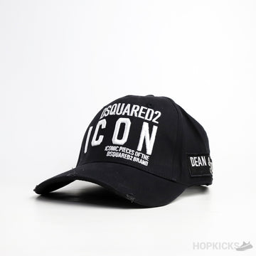 Dsquared2 Embroidered Logo Baseball Black Cap (T83)