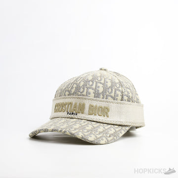CD Oblique Striped Logo Skin Cap