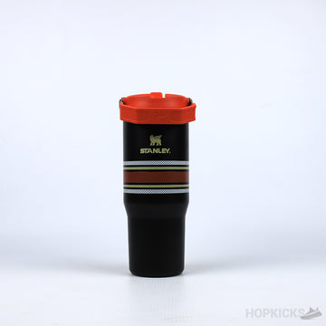 Classic Iceflow Flip Straw Tumbler Black Mesh (887mL) (Premium Batch)