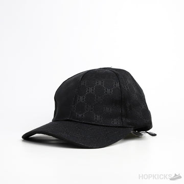 GCC x Bale*ciaga BB Print Black Cap