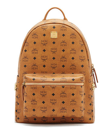MCM Leather Brown Bagpack [ TOP MATERIALS]