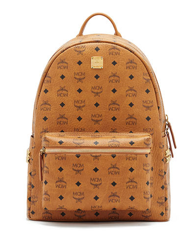 MCM Leather Brown Bagpack [ TOP MATERIALS]