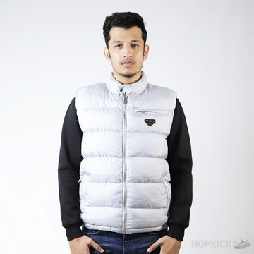 Prada Grey Puffer Jacket (Dot Perfect)