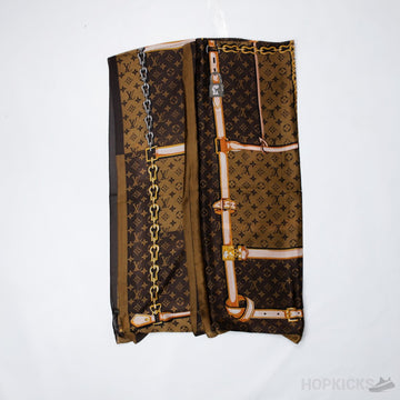 LV Silk Monogram Confidential Bandeau Brown