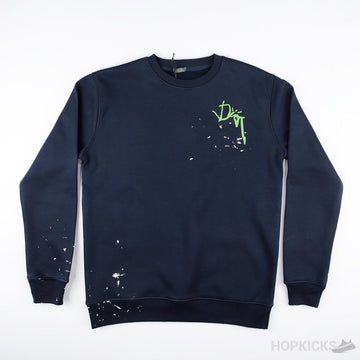 D.I.O.R x Cactus Jack Oversized Sweatshirt Navy