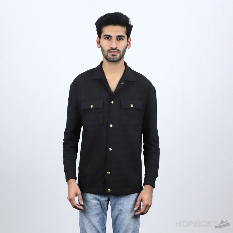 Keenzo Regular Fit Polo Neck Suede Shirt Jacket