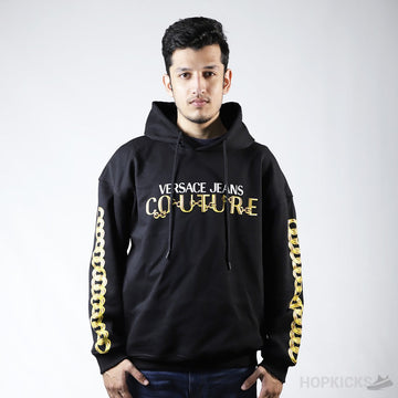 Versace Jeans Couture Logo-Print Cotton Hoodie (Dot Perfect)