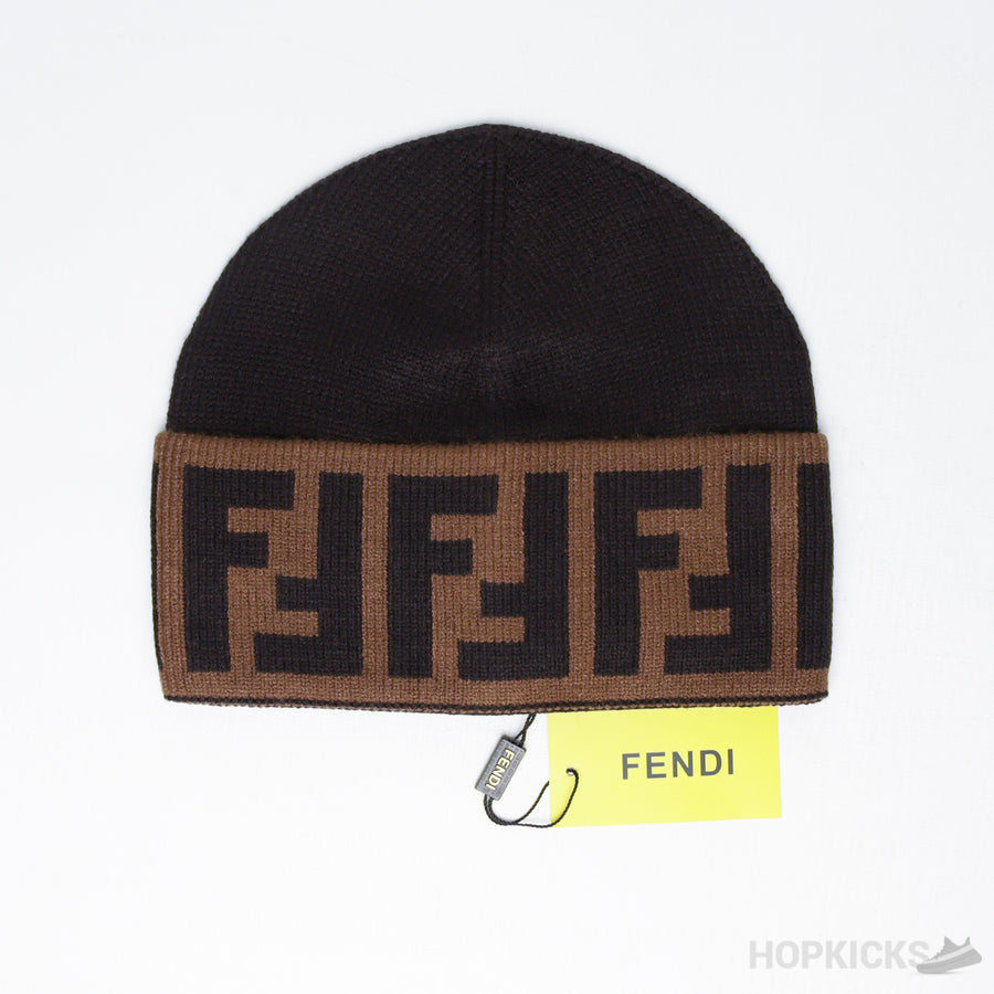 FND Beanie Brown Wool Hat