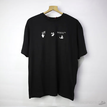 OW X Kaws Black T-Shirt