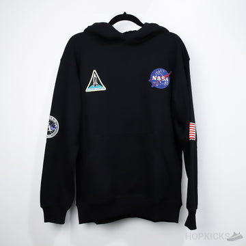 Bale*ciaga x Nasa Oversized Black Hoodie
